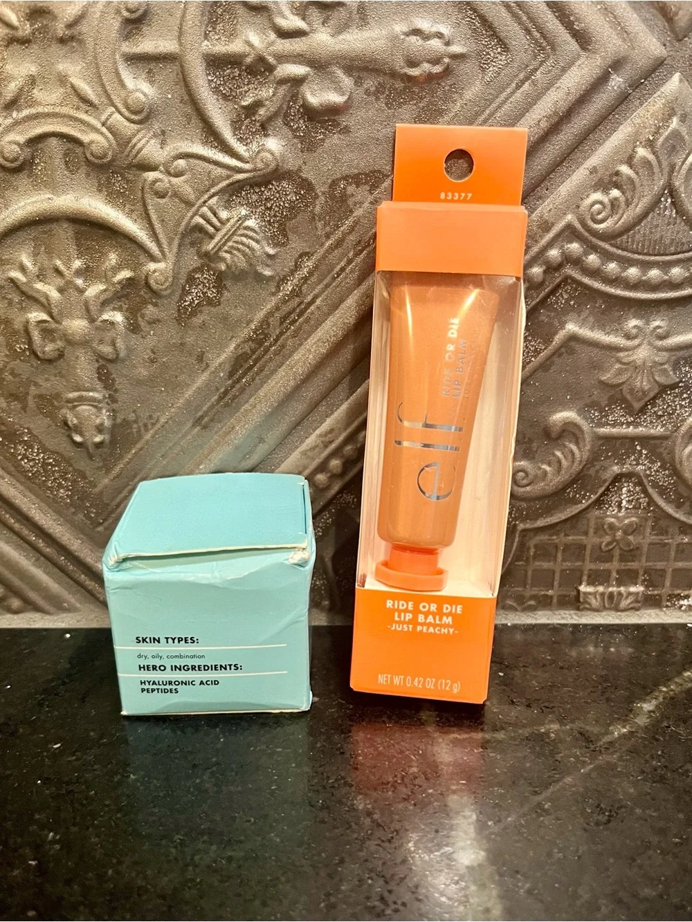 ELF Eye Cream & Ride or Die Lip Balm Duo - Holy Hydration and Just Peachy